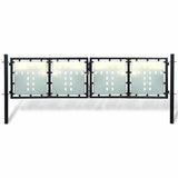 vidaXL Black Single Door Fence Gate 100x75 cm