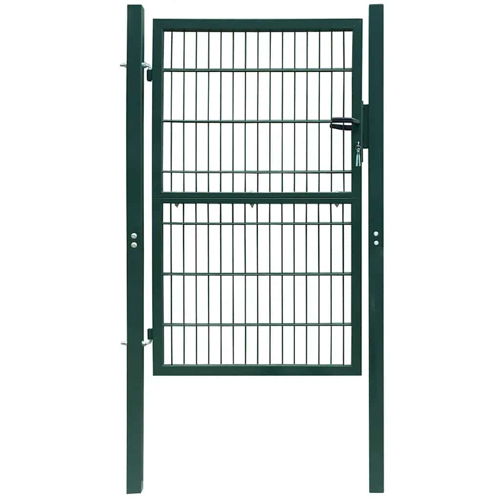 vidaXL 2D Fence Gate (Single) Anthracite Grey 100x80 cm
