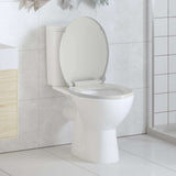 vidaXL Toiletbril soft-close ovaal wit