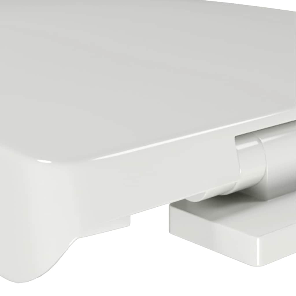 vidaXL Toiletbril soft-close ovaal wit