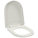 vidaXL Toiletbril soft-close ovaal wit