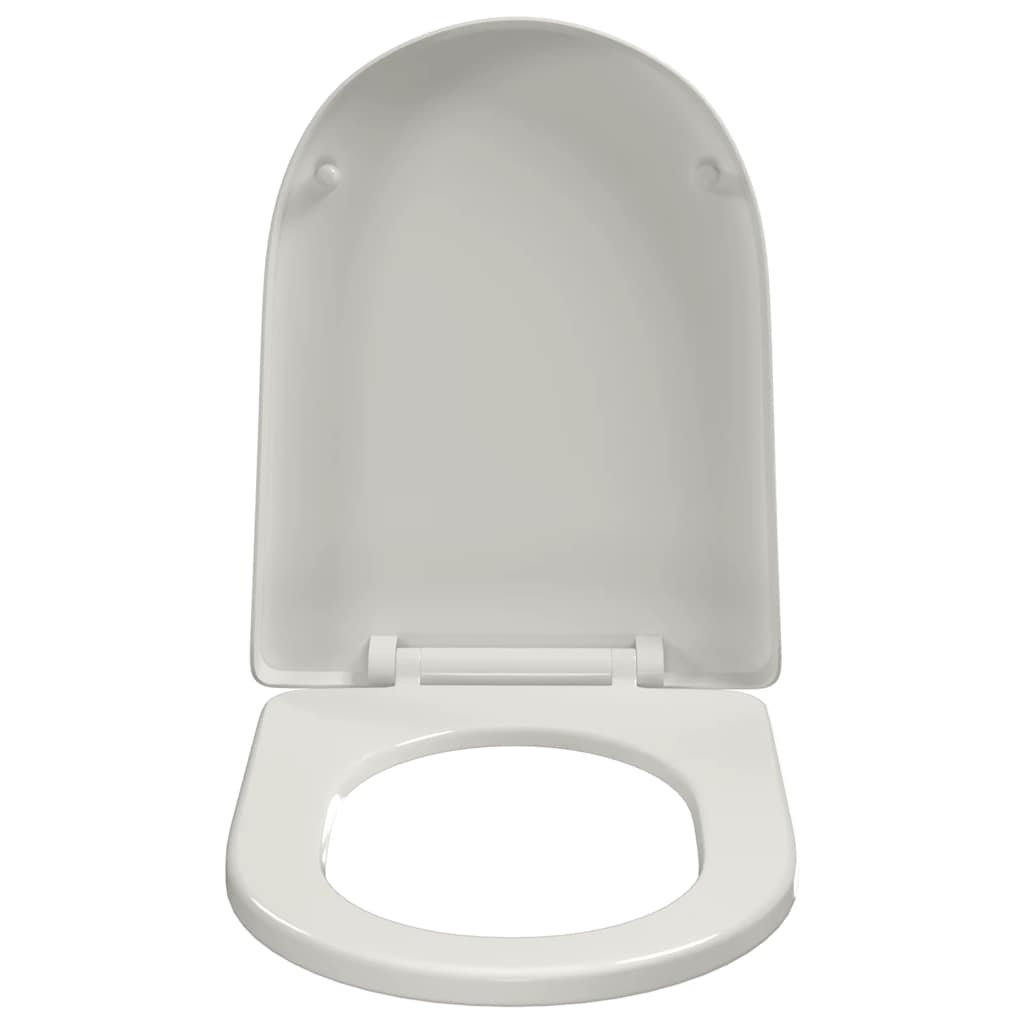 vidaXL Toiletbril soft-close ovaal wit