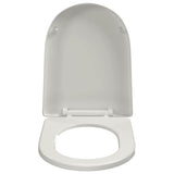 vidaXL Toiletbril soft-close ovaal wit