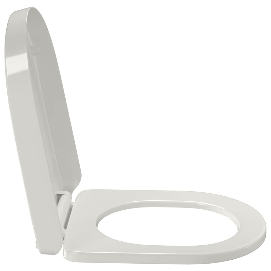 vidaXL Toiletbril soft-close ovaal wit