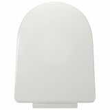 vidaXL Toiletbril soft-close ovaal wit