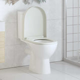 vidaXL Soft-Close Toilet Seat with Quick-Release Design Square White