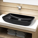 Luxe keramische rechthoekige wasbak 71 x 39 cm (wit)