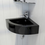 vidaXL Bathroom Sink with Overflow 45x32x12.5 cm White