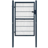 vidaXL Gate steel anthracite 100x100 cm