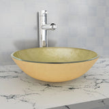 vidaXL Tempered Glass Wash Basin 42 cm Transparent