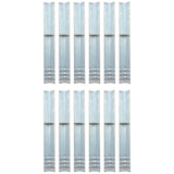 vidaXL Grondanker L-vormig 5x5x50 cm gegalvaniseerd staal 2 st
