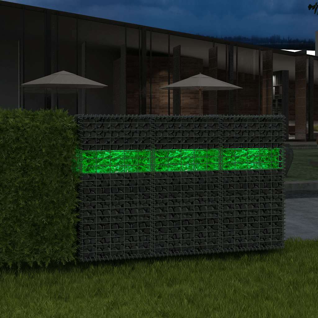vidaXL Gabion Stones 25 kg Green 60-120 mm Glass