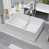 vidaXL Wash basin white 41x30x12 cm ceramic