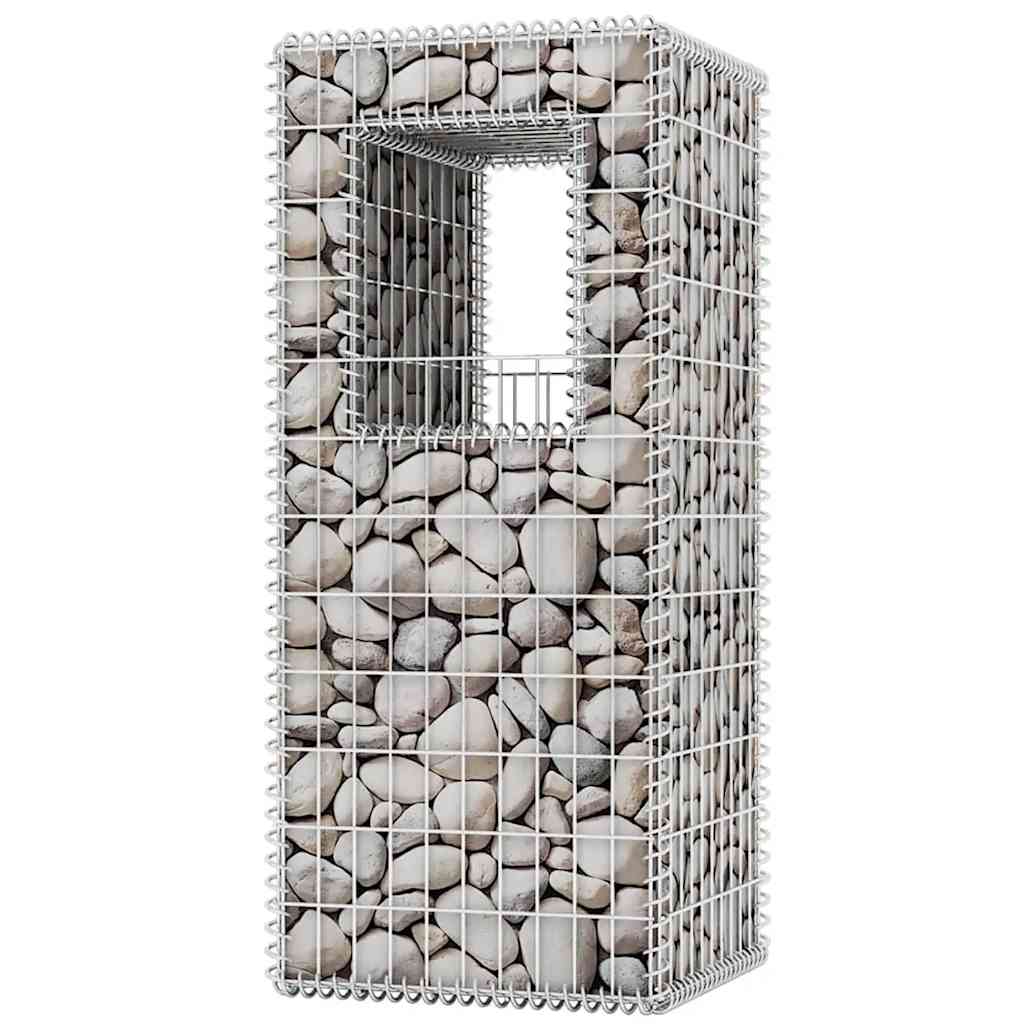 vidaXL Schanskorf palen/plantenbakken 2 st 50x50x120 cm staal