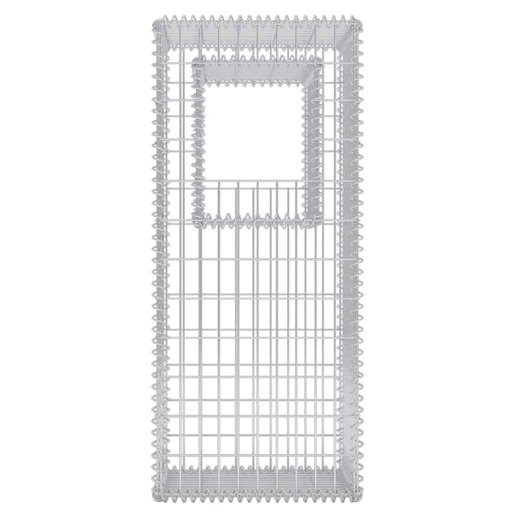 vidaXL Schanskorf palen/plantenbakken 2 st 50x50x120 cm staal