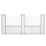 vidaXL Gabion Basket U-Shaped 570x20x100 cm Steel