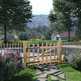 vidaXL Poort enkel 100x90 cm hazelaarhout
