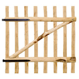 vidaXL Poort enkel 100x90 cm hazelaarhout