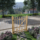 vidaXL Poort enkel 100x90 cm hazelaarhout