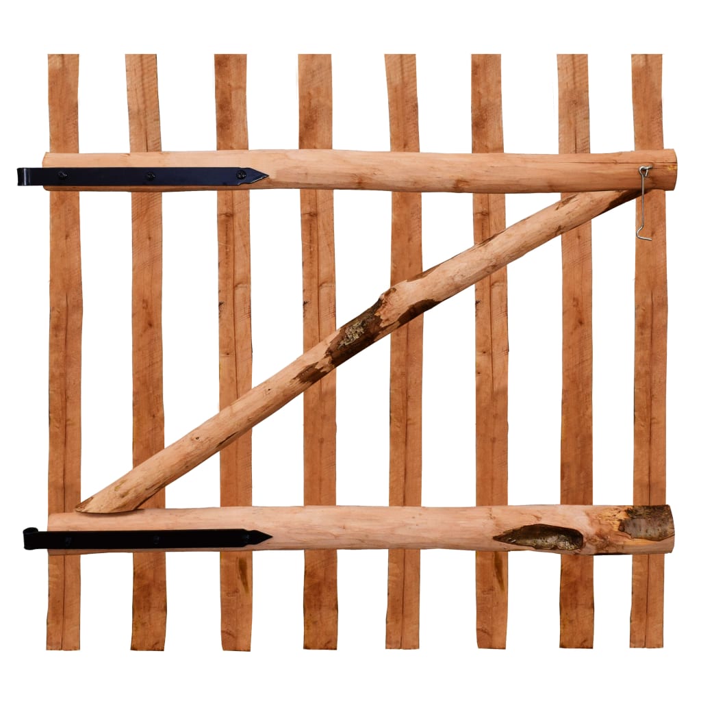 vidaXL Poort enkel 100x60 cm geïmpregneerd hazelaarhout