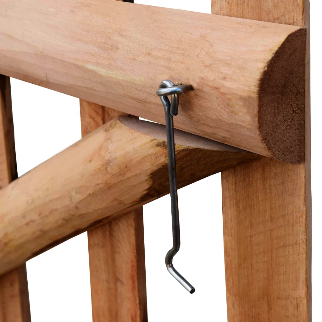 vidaXL Poort enkel 100x60 cm geïmpregneerd hazelaarhout