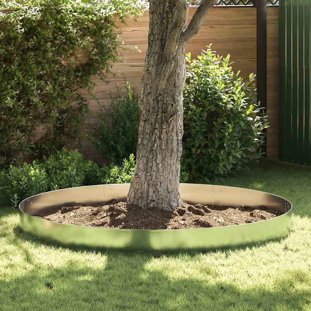 vidaXL 5 st Grasboord flexibel 100x14 cm gegalvaniseerd staal