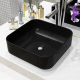 vidaXL Sink square white 39x39x13.5 cm ceramic