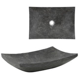 vidaXL Sink 50x35x12 cm marble cream