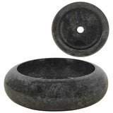 vidaXL Sink 40x12 cm marble black