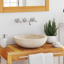 vidaXL Gootsteen 40x12 cm marmer zwart