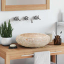 vidaXL Gootsteen 40x12 cm marmer zwart
