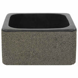 vidaXL Sink 30x30x15 cm river stone black