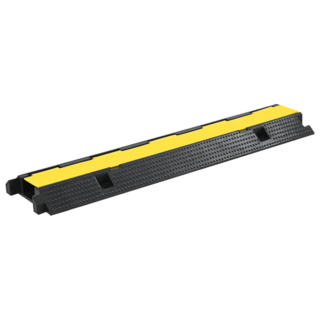 vidaXL Cable Protector Ramp 1 Channel 100 cm Rubber