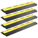 vidaXL Cable Protector Ramp 1 Channel 100 cm Rubber