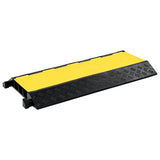 vidaXL Cable Protector Ramp 1 Channel 100 cm Rubber