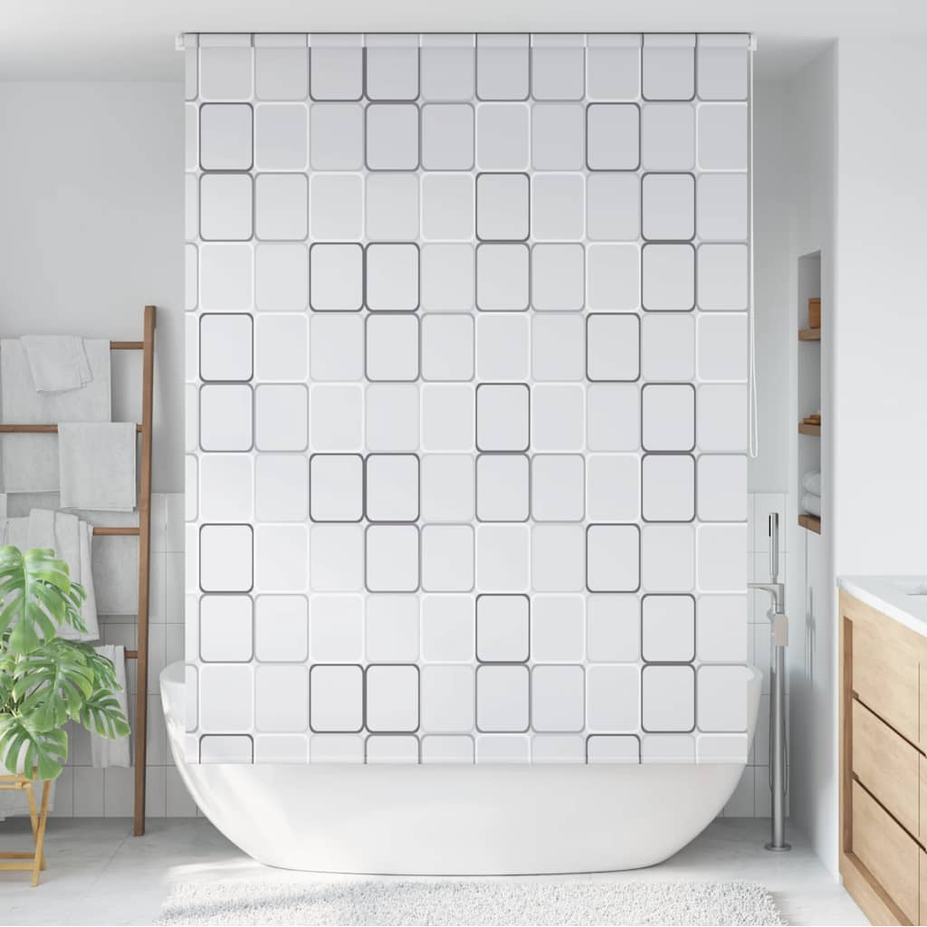 vidaXL Shower Roller Blind 80x240 cm white