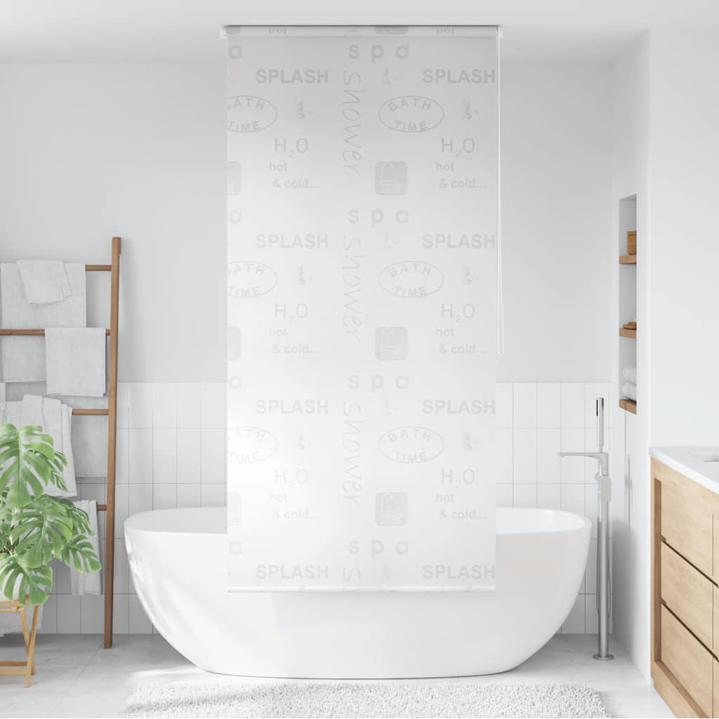 vidaXL Shower Roller Blind 80x240 cm white