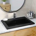 vidaXL Wasbak 600x450x120 mm granité noir