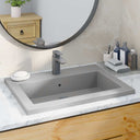 vidaXL Wasbak 600x450x120 mm granité noir