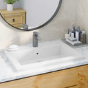vidaXL Wasbak 600x450x120 mm granité noir