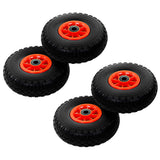 vidaXL Sack Truck Wheels 3.00-4 (260x85) Solid PU 2 pcs