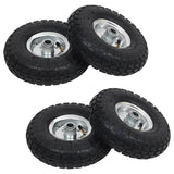 vidaXL Sack Truck Wheels 4.10/3.50-4 (260x83) Rubber 2 pcs