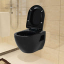vidaXL Wandtoilet keramiek wit