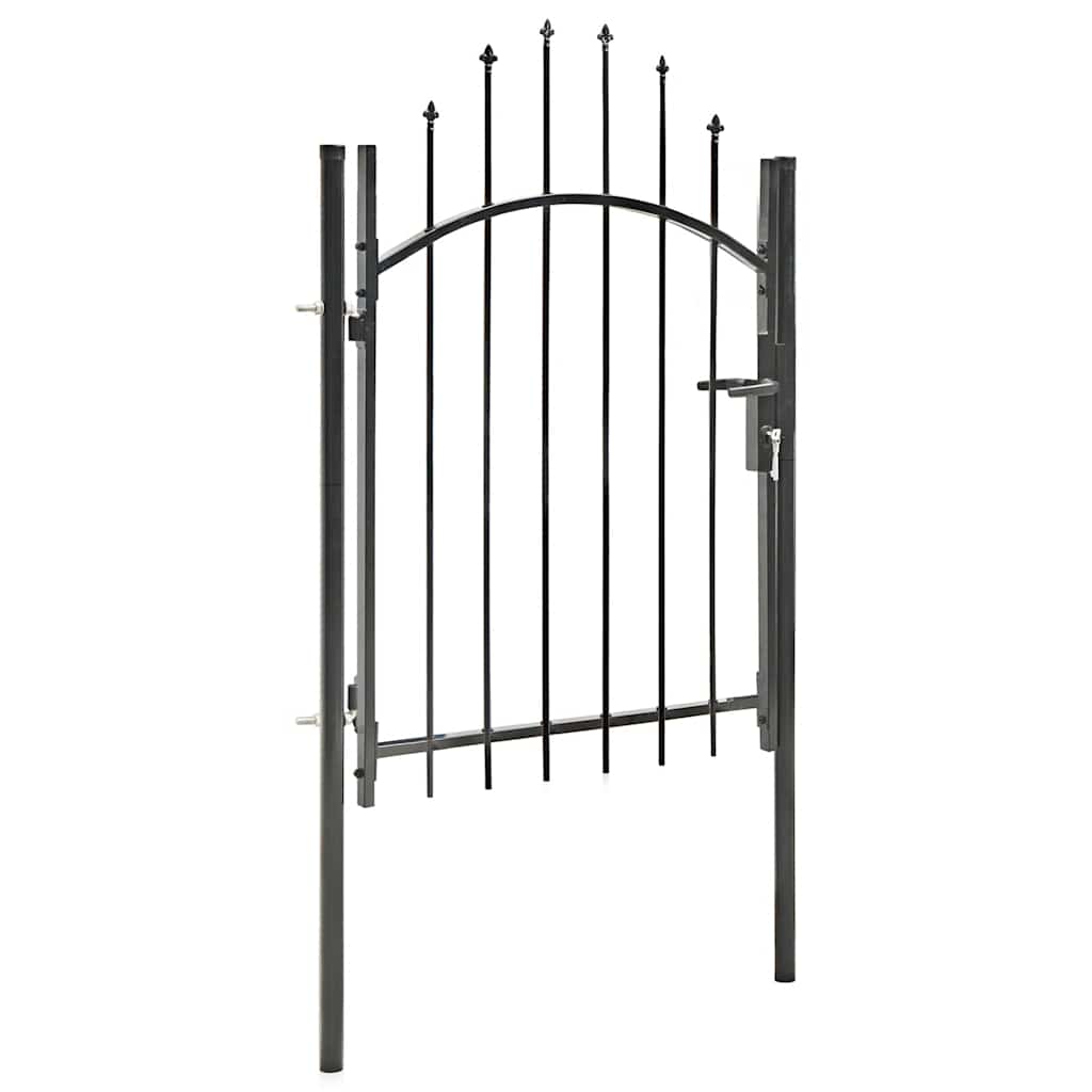vidaXL Gate 1x1.5 m Steel Black