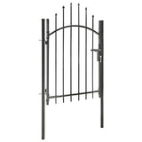 vidaXL Gate 1x1.5 m Steel Black