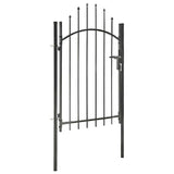 vidaXL Gate 1x1.5 m Steel Black