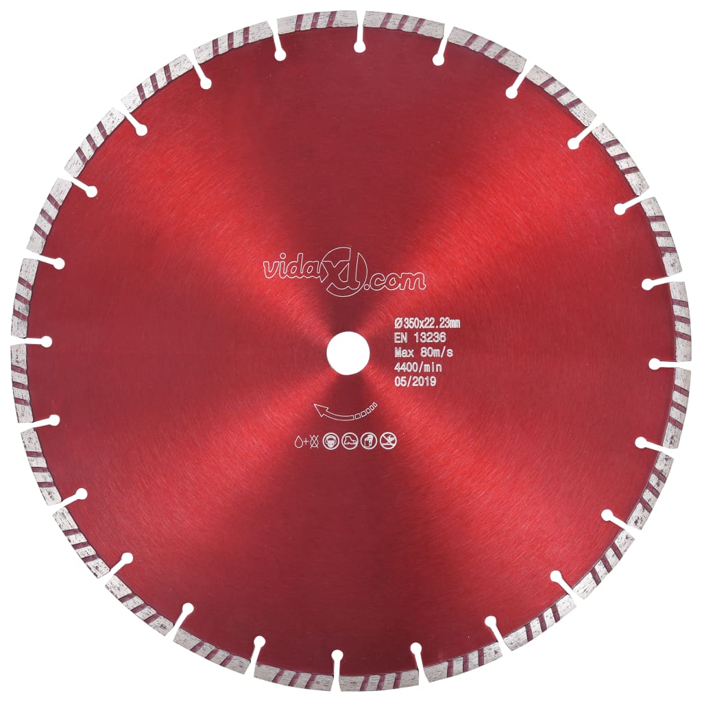 vidaXL Turbo Diamond Saw Blade 300 mm Steel