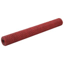 vidaXL Kippengaas 25x0,5 m met PVC coating groen