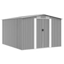 vidaXL Tuinschuur 257x298x178 cm metaal groen