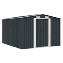 vidaXL Tuinschuur 257x298x178 cm metaal groen